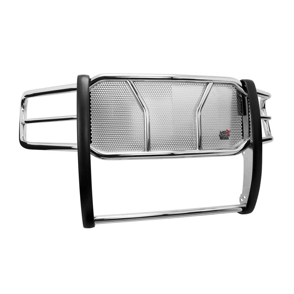 Westin Grille Guard, Hdx Heavy Duty, 1-Piece, Polished, Stainless Steel, 2 Inch Diameter, With Brush Guard, Without Skid Plate – 57-2500