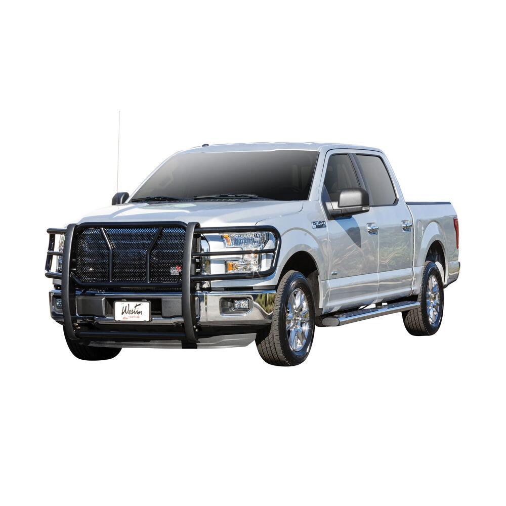 Westin Grille Guard, Hdx Heavy Duty, 1-Piece, Powder Coated, Black, Steel, 2 Inch Diameter, With Brush Guard, Without Skid Plate – 57-2505