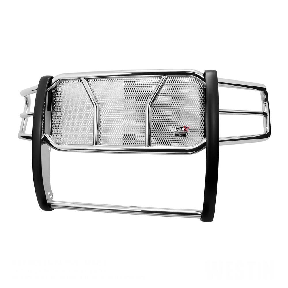Westin Grille Guard, Hdx, 1-Piece, Polished, Stainless Steel, 2 Inch Diameter, With Brush Guard, Without Skid Plate – 57-3550