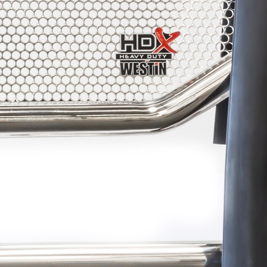 Westin Grille Guard, Hdx Heavy Duty, Polished, Stainless Steel, 2 Inch Diameter, With Brush Guard, Without Skid Plate – 57-3690