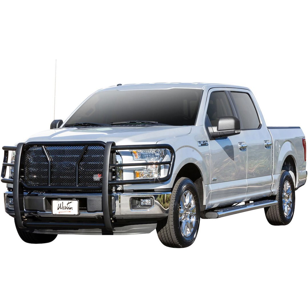 Westin Grille Guard, Hdx Heavy Duty, 1-Piece, Powder Coated, Black, Steel, 2 Inch Diameter, With Brush Guard, Without Skid Plate – 57-3835