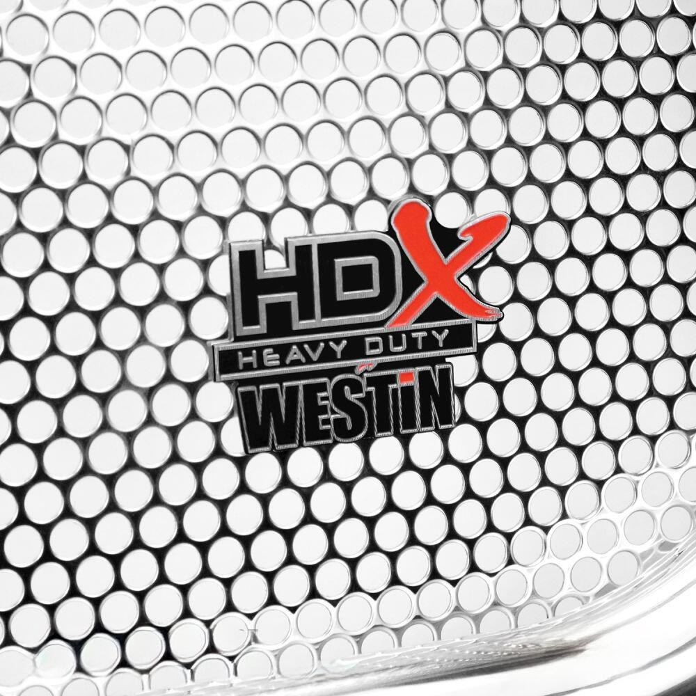 Westin Grille Guard, Hdx, 1-Piece, Polished, Stainless Steel, 2 Inch Diameter, With Brush Guard, Without Skid Plate, Without Winch Mount – 57-3950