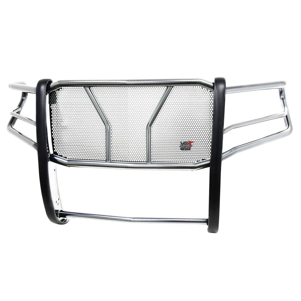Westin Grille Guard, Hdx, 1-Piece, Polished, Stainless Steel, 2 Inch Diameter, With Brush Guard, Without Skid Plate, Without Winch Mount – 57-3960
