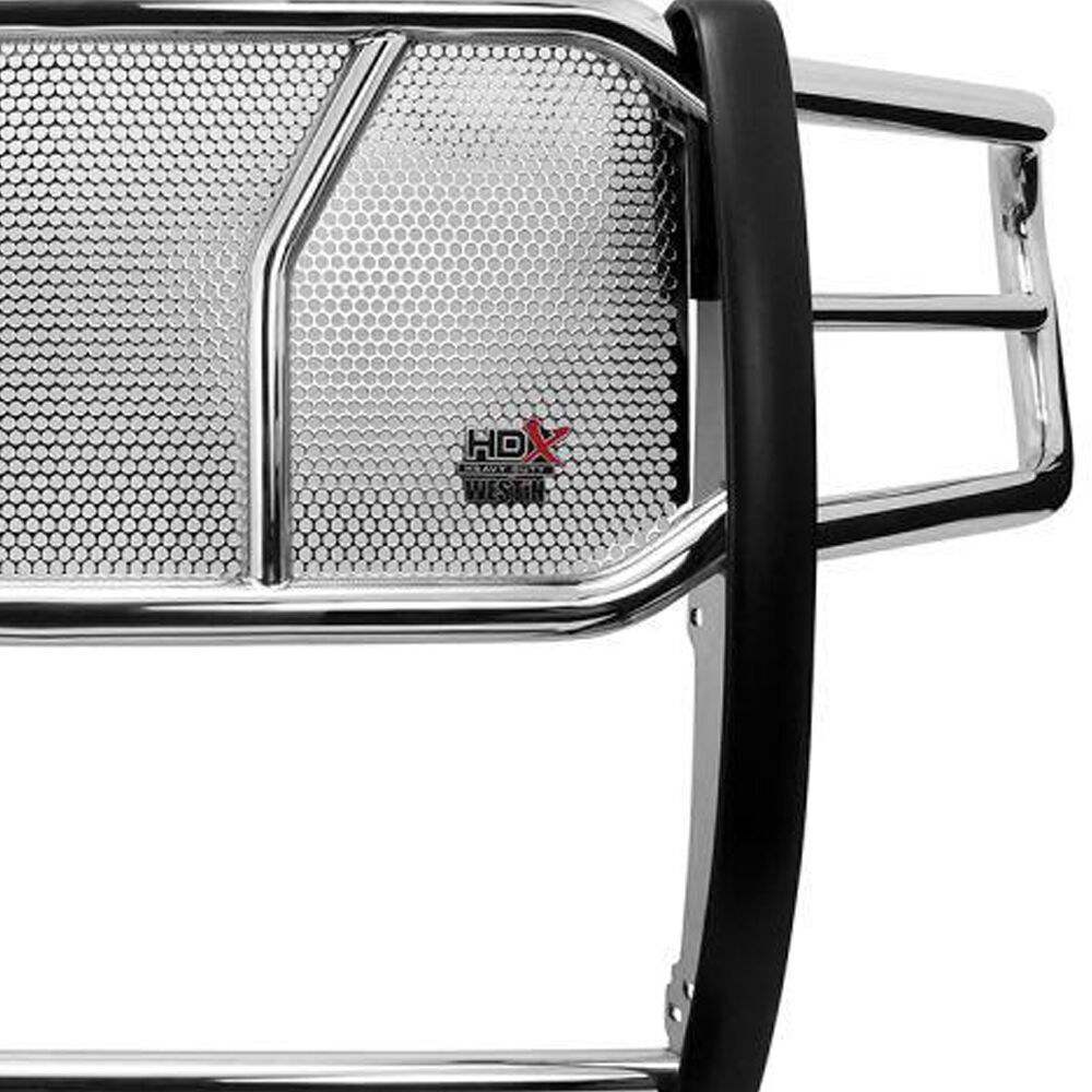 Westin Grille Guard, Hdx, 1-Piece, Polished, 304 Stainless Steel, 2 Inch Diameter, With Brush Guard, Without Skid Plate, Without Step Plate – 57-3990