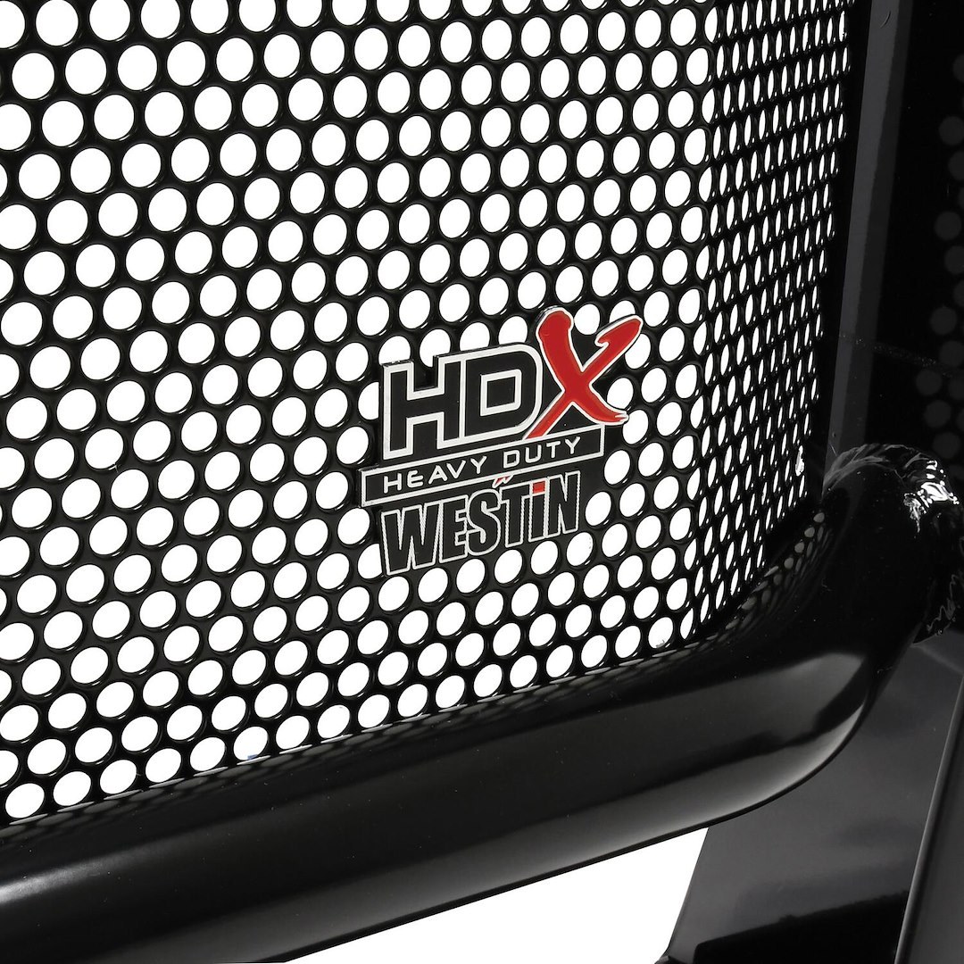 Westin Grille Guard, Hdx, 1-Piece, Powder Coated, Black, Steel, 2 Inch Diameter, With Brush Guard, Without Skid Plate, Without Step Plate – 57-4045