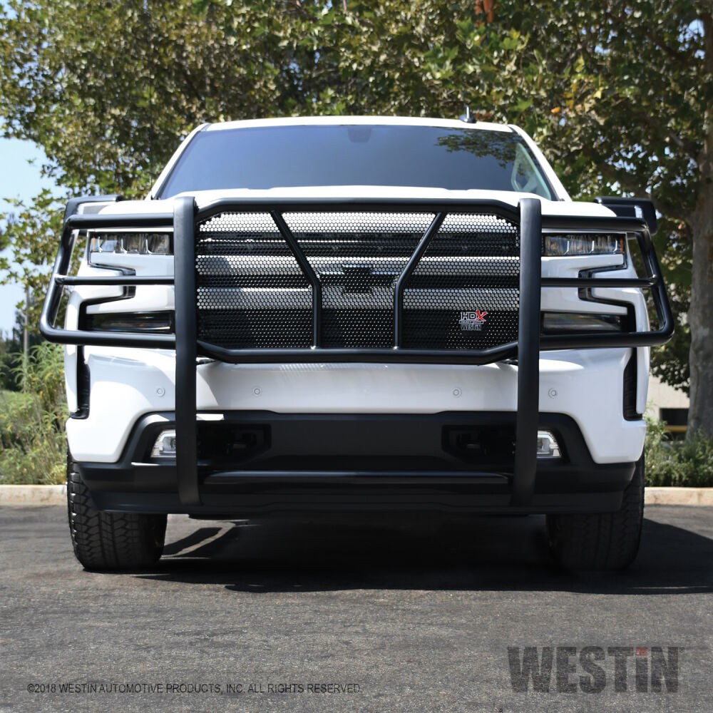 Westin Grille Guard, Hdx, 1-Piece, Polished, Stainless Steel, 2 Inch Diameter, With Brush Guard, Without Skid Plate, Without Step Plate – 57-4120