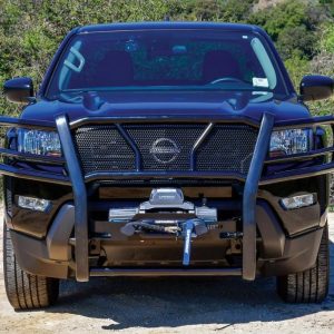 Westin Grille Guard, Hdx, Powder Coated, Black, Steel, 2 Inch Diameter, Without Skid Plate, With Winch Mount/ Mounting Kit – 57-924075