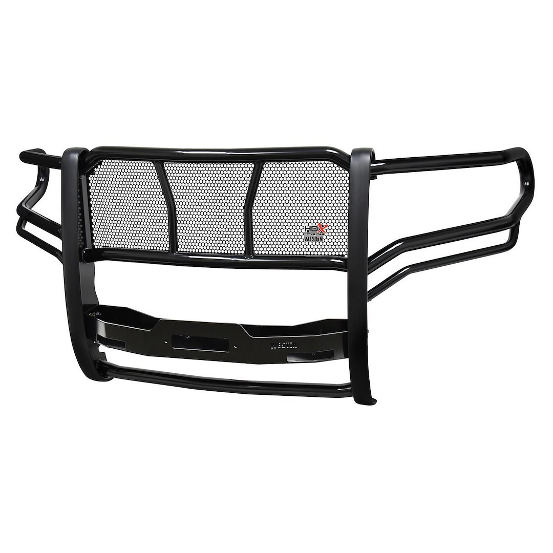 Westin Grille Guard, Hdx, 1-Piece, Black Powder Coated Steel, 2 Inch Diameter, With Brush Guard, Without Skid Plate, With Winch Mount – 57-93975