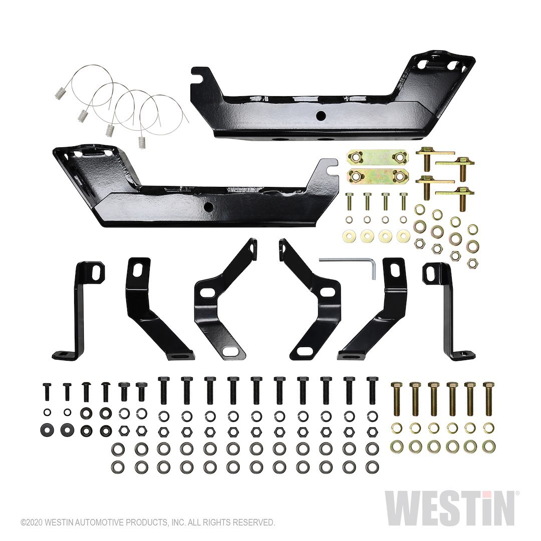 Westin Grille Guard, Hdx, Black Powder Coated Steel, 2 Inch Diameter, With Brush Guard, Without Skid Plate, With Winch Mount – 57-93985
