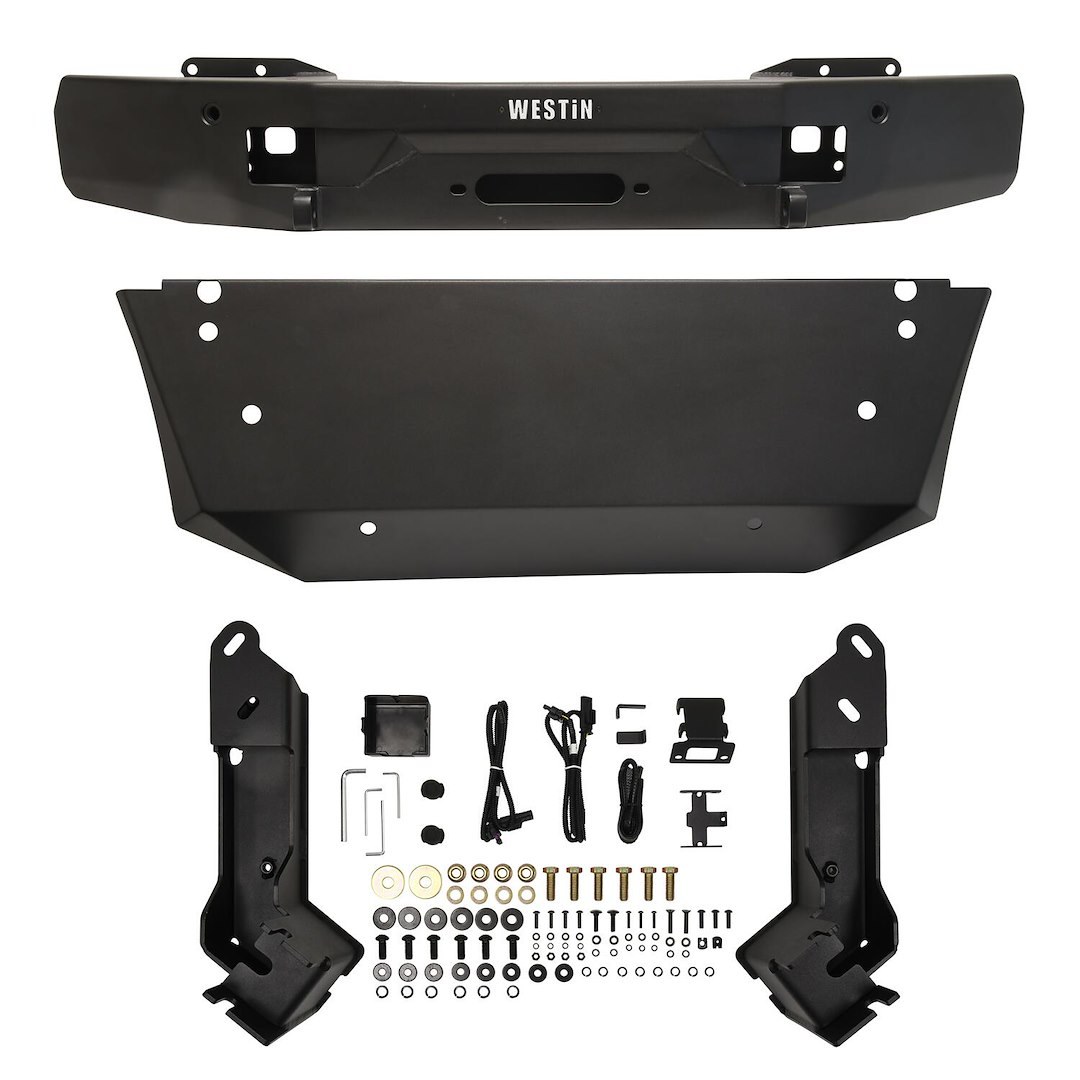 Westin Bumper, Pro-Series, One Piece Mid Width Design, Direct-Fit, Mounting Hardware Included, Without Grille Guard – 58-311295