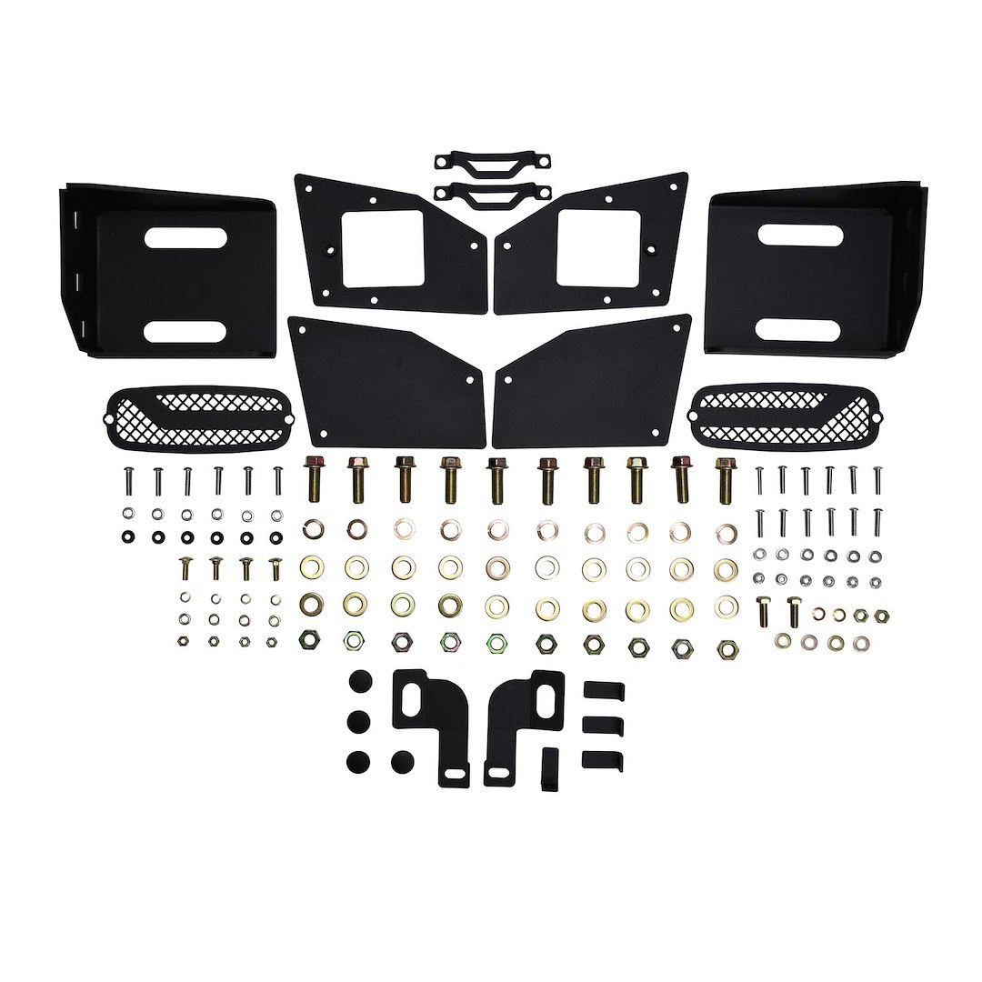Westin Bumper, Pro Series, One Piece Design, Mounting Hardware Included, Compatible with OE Hitch, Textured Black Steel – 58-421215