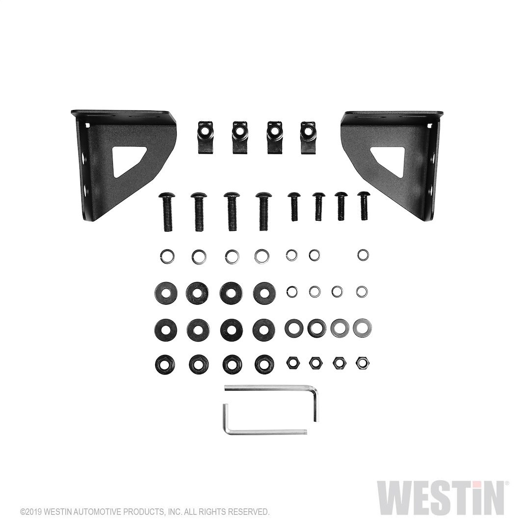 Westin Skid Plate, Outlaw, Textured Black, Steel, Works with Westin Outlaw Bumpers – 58-71075