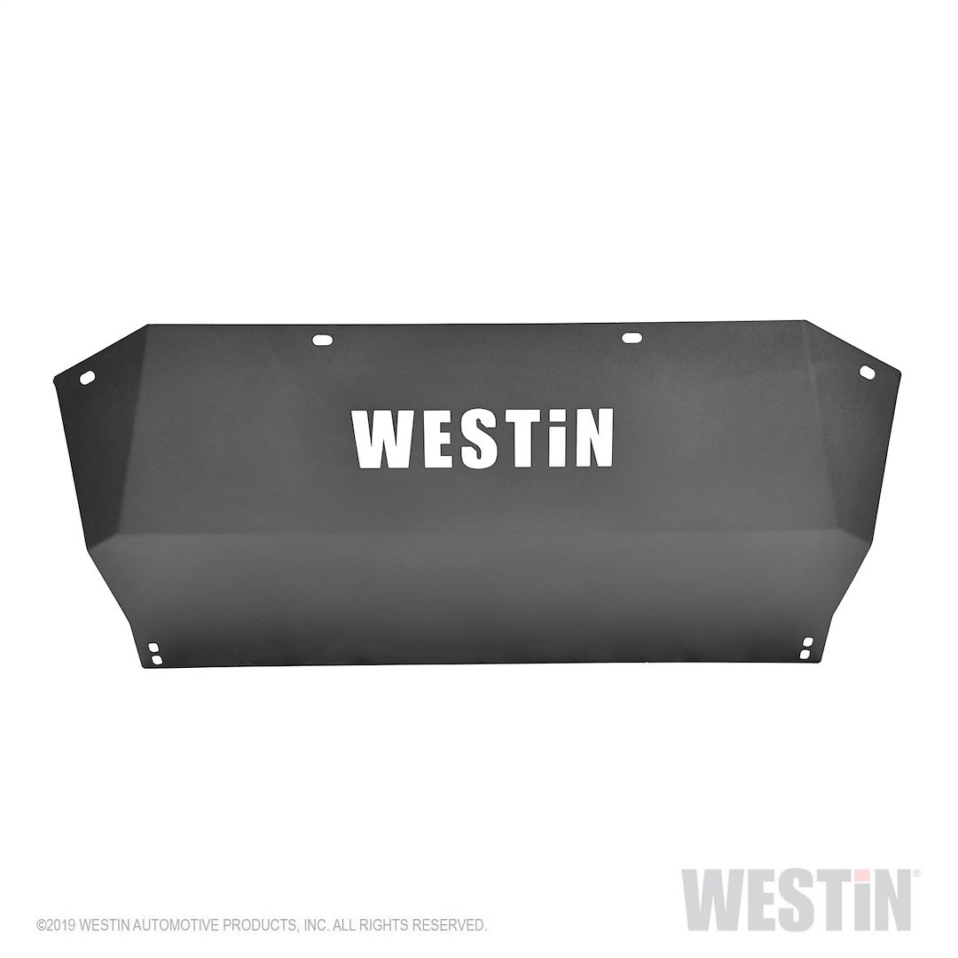 Westin Skid Plate, Outlaw, Textured Black, Steel, Works with Westin Outlaw Bumpers – 58-71075