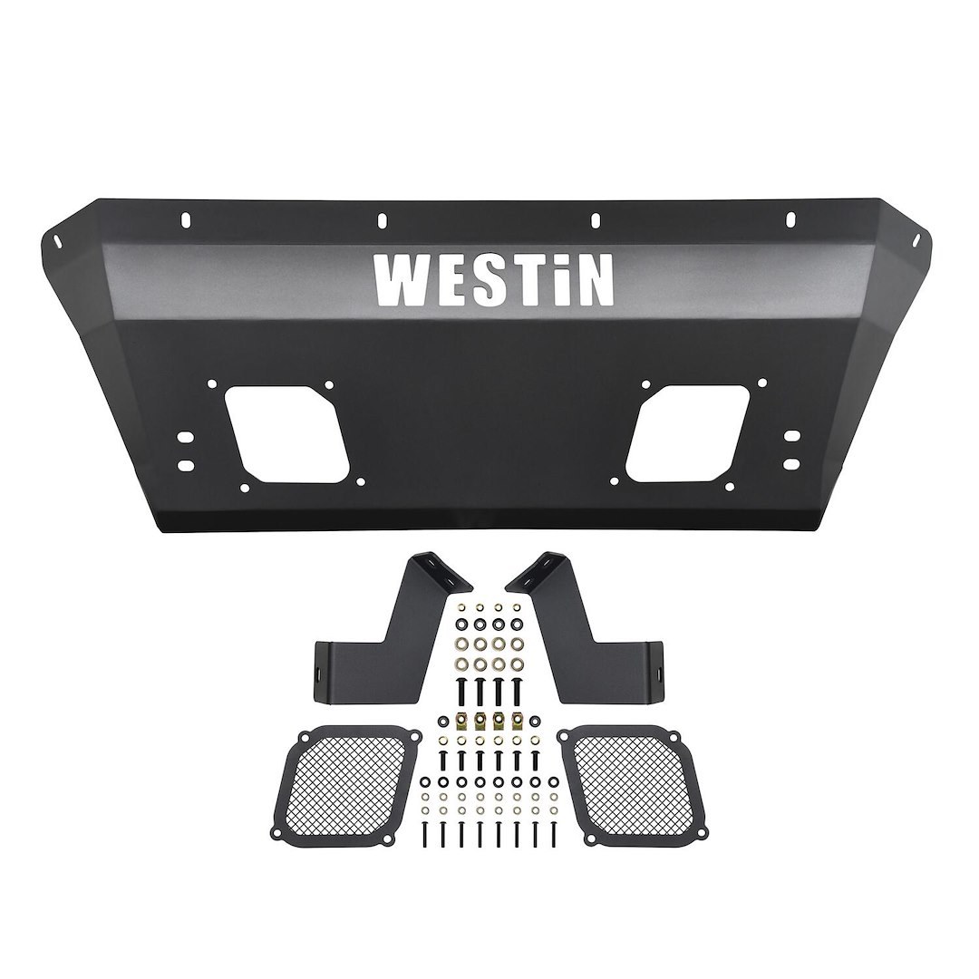 Westin Skid Plate, Pro-Mod, For Use with Westin Pro-Mod Front Bumpers, Textured Powder Coat, Black, 10 Gauge Steel – 58-72005