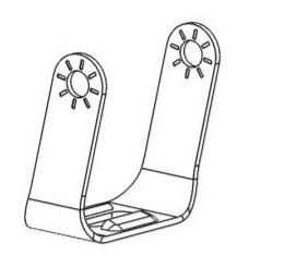 Westin Driving/ Fog Light Mounting Bracket, Outlaw, Mounts Two Lights, Set of 2 – 58-991PK