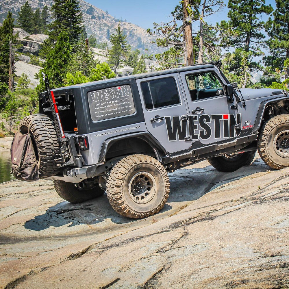 Westin Bumper, WJ2 Series, One Piece Design, Direct-Fit, Mounting Hardware Included, Compatible with OE Hitch, With D-Ring Mounts – 59-82015A