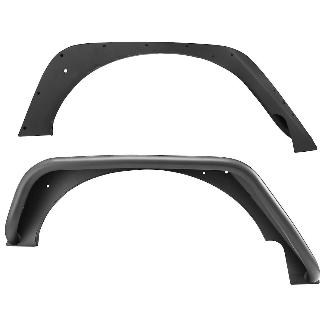 Westin Fender Flare, Snyper, Tube Style, 4-7/8 Inch Tire Coverage, Black, Steel, Set of 2 – 62-1015