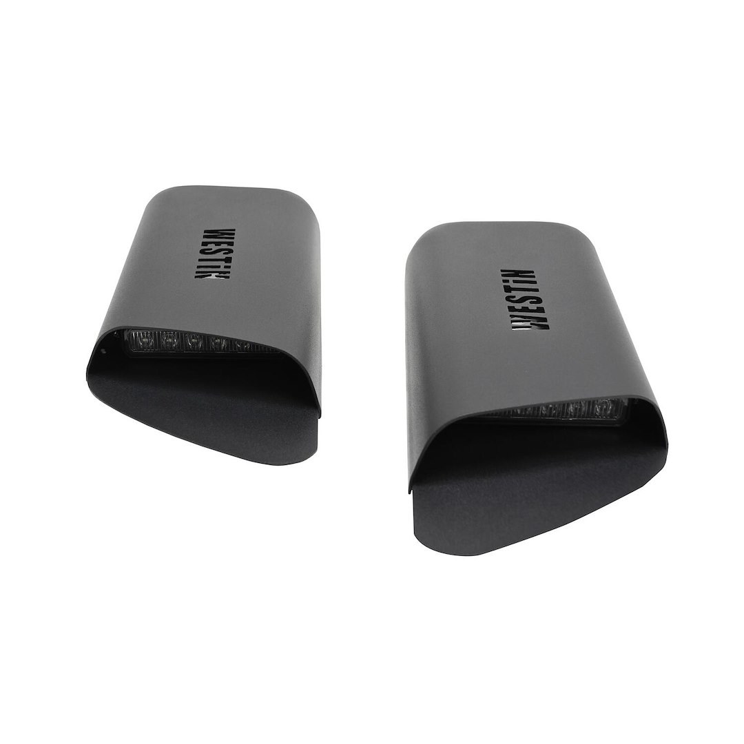 Westin Hood Scoop, Functional, Double Vented, Black, Steel, 1600 Lumens, With 5 Inch LED, 2 Piece – 62-41115