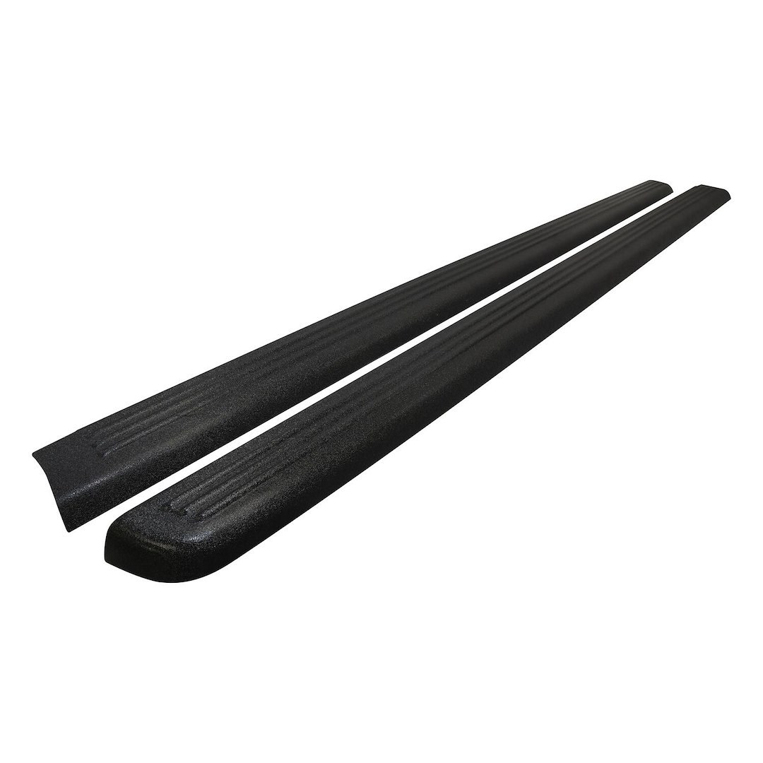 Westin Bed Side Rail Protector, Without Stake Hole Pockets, Ribbed, Black Textured ABS, Direct-Fit – 72-00151