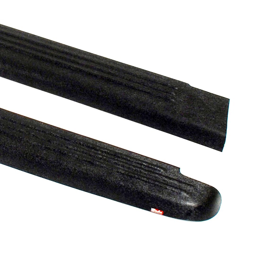Westin Bed Side Rail Protector, Without Stake Hole Pockets, Ribbed, Black Textured ABS, Direct-Fit – 72-00421