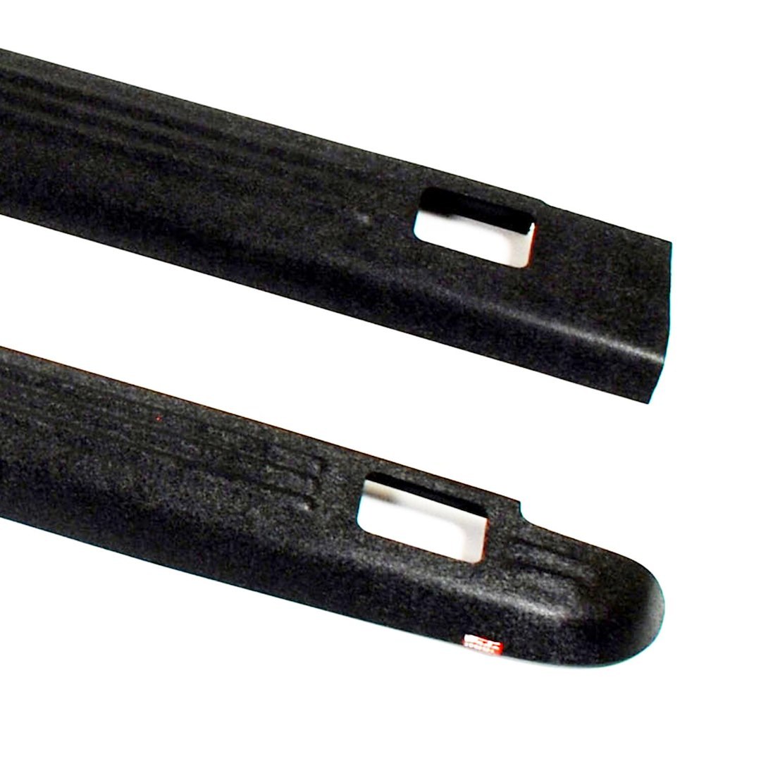 Westin Bed Side Rail Protector, With Stake Hole Pockets, Ribbed, Black Textured ABS, Direct-Fit – 72-01111