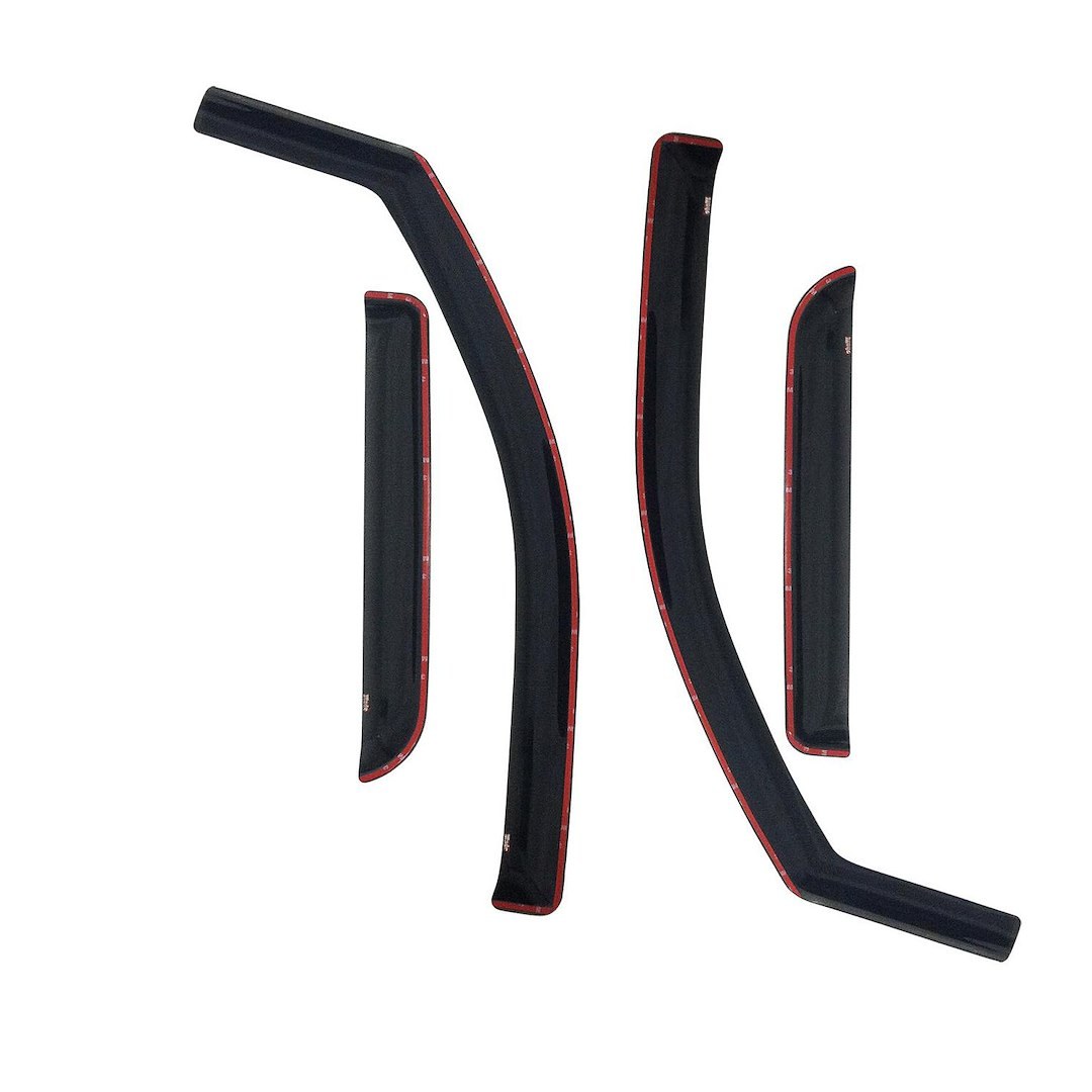 Westin Rainguard, Wade Wind Deflectors, Low Profile, IN-Channel, High Gloss Smoke, Acrylic, Set of 4 – 72-35403