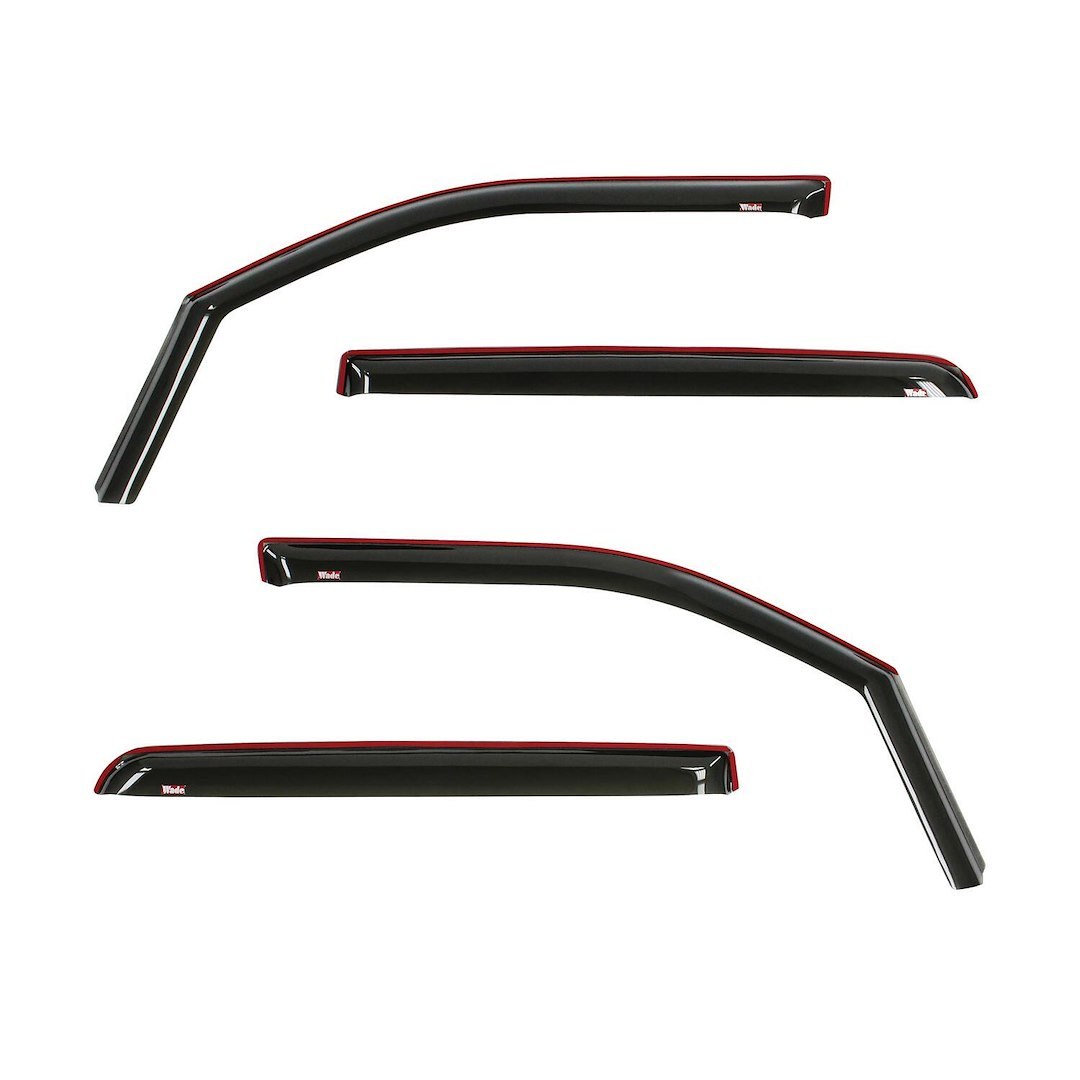 Westin Rainguard, Wade Wind Deflectors, Low Profile, IN-Channel, High Gloss Smoke, Acrylic, Set of 4 – 72-35407