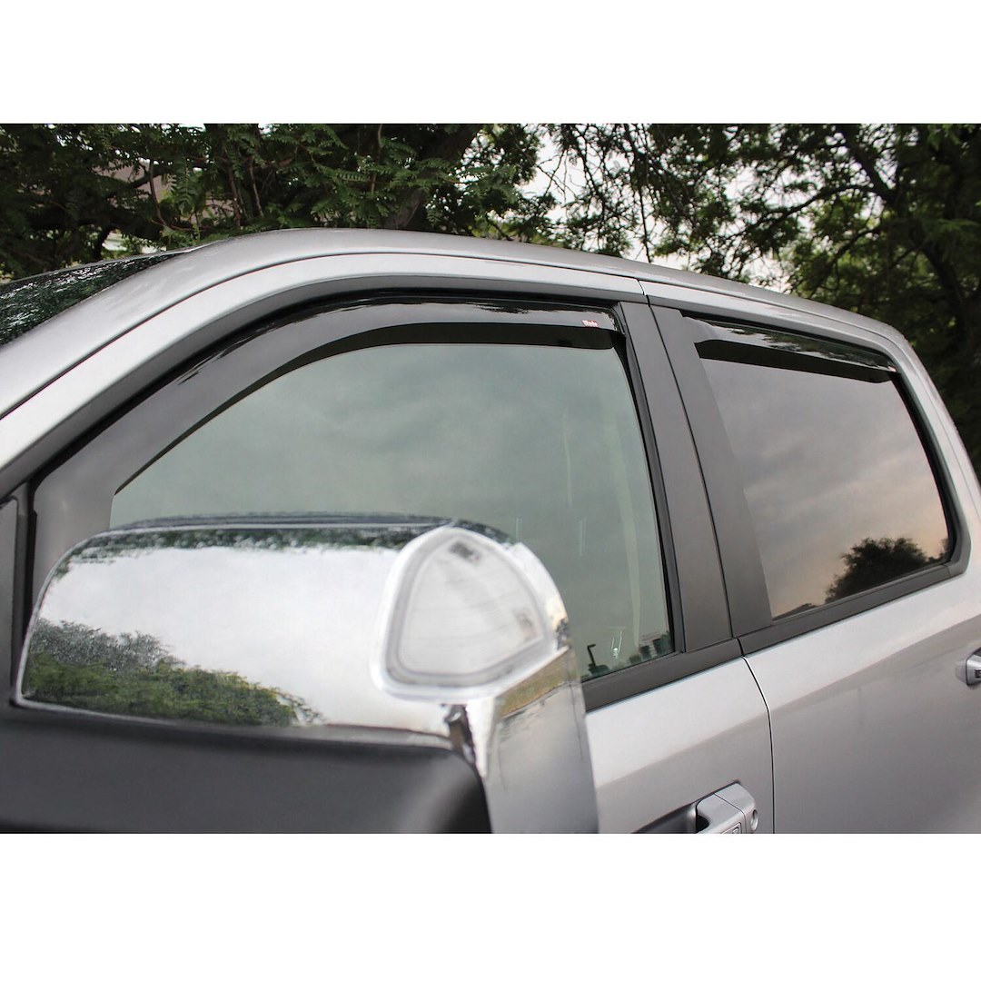 Westin Rainguard, Wade Wind Deflectors, Low Profile, IN-Channel, High Gloss Smoke, Acrylic, Set of 4 – 72-35407