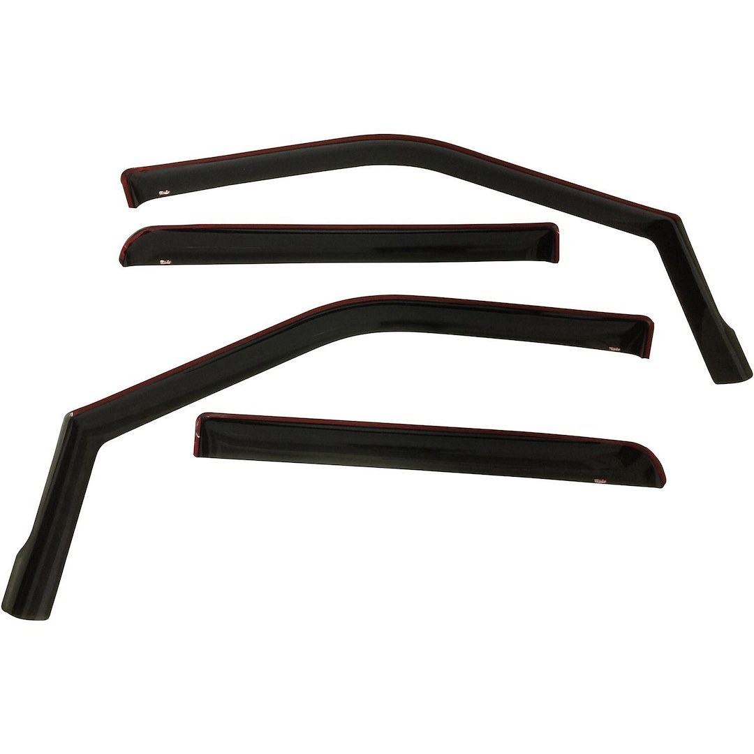Westin Rainguard, Wade Wind Deflectors – IN-Channel, Low Profile, High Gloss Smoke, Acrylic, Set of 4 – 72-37407