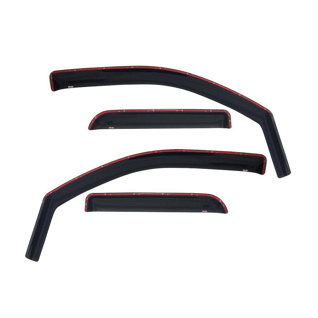 Westin Rainguard, Wade Wind Deflectors – IN-Channel, Low Profile, High Gloss Smoke, Acrylic, Set of 4 – 72-39403
