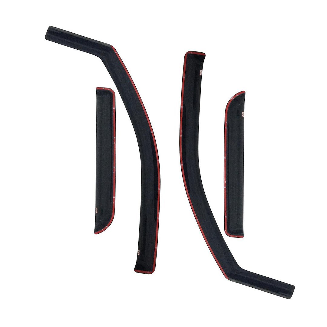 Westin Rainguard, Wade Wind Deflectors – IN-Channel, Low Profile, High Gloss Smoke, Acrylic, Set of 4 – 72-39403