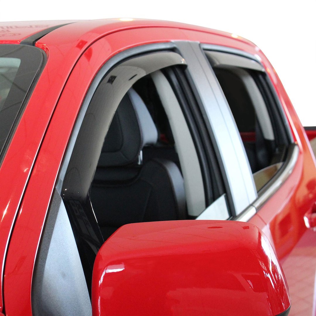 Westin Rainguard, Wade Wind Deflectors – IN-Channel, Low Profile, High Gloss Smoke, Acrylic, Set of 4 – 72-39423