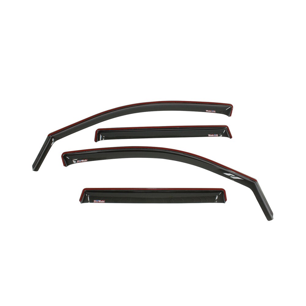 Westin Rainguard, Wade Wind Deflectors, Low Profile, IN-Channel, Matte Black, Plastic, Set of 4 – 72-39905