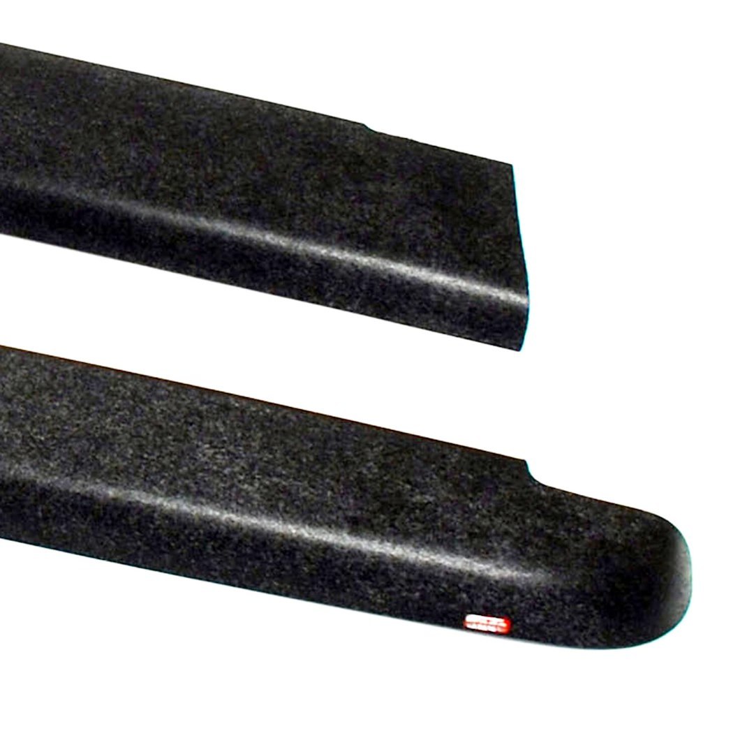 Westin Bed Side Rail Protector, Without Stake Hole Pockets, Smooth, Black Textured ABS, Direct-Fit – 72-40114