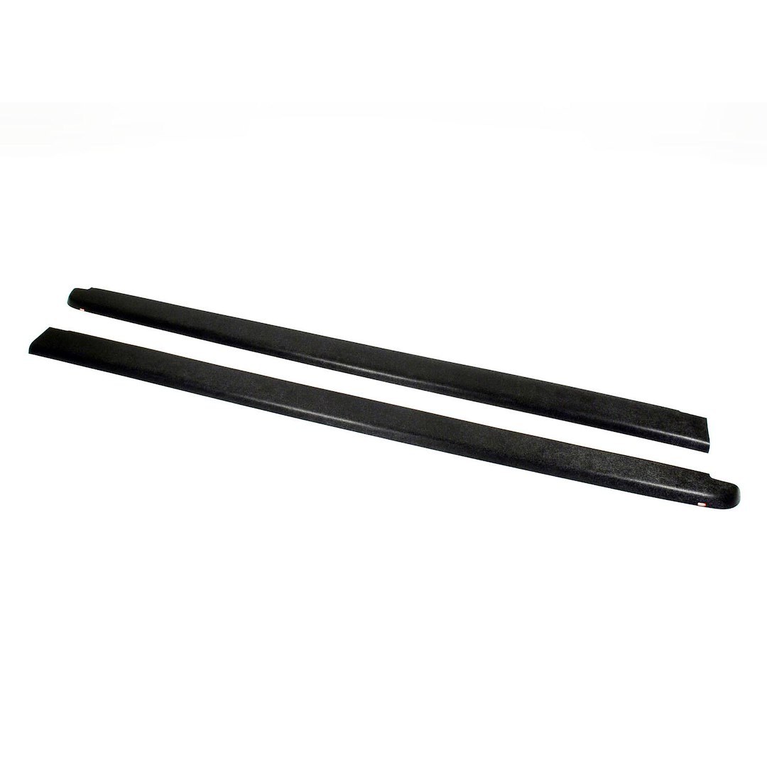 Westin Bed Side Rail Protector, Without Stake Hole Pockets, Smooth, Black Textured ABS, Direct-Fit – 72-40181