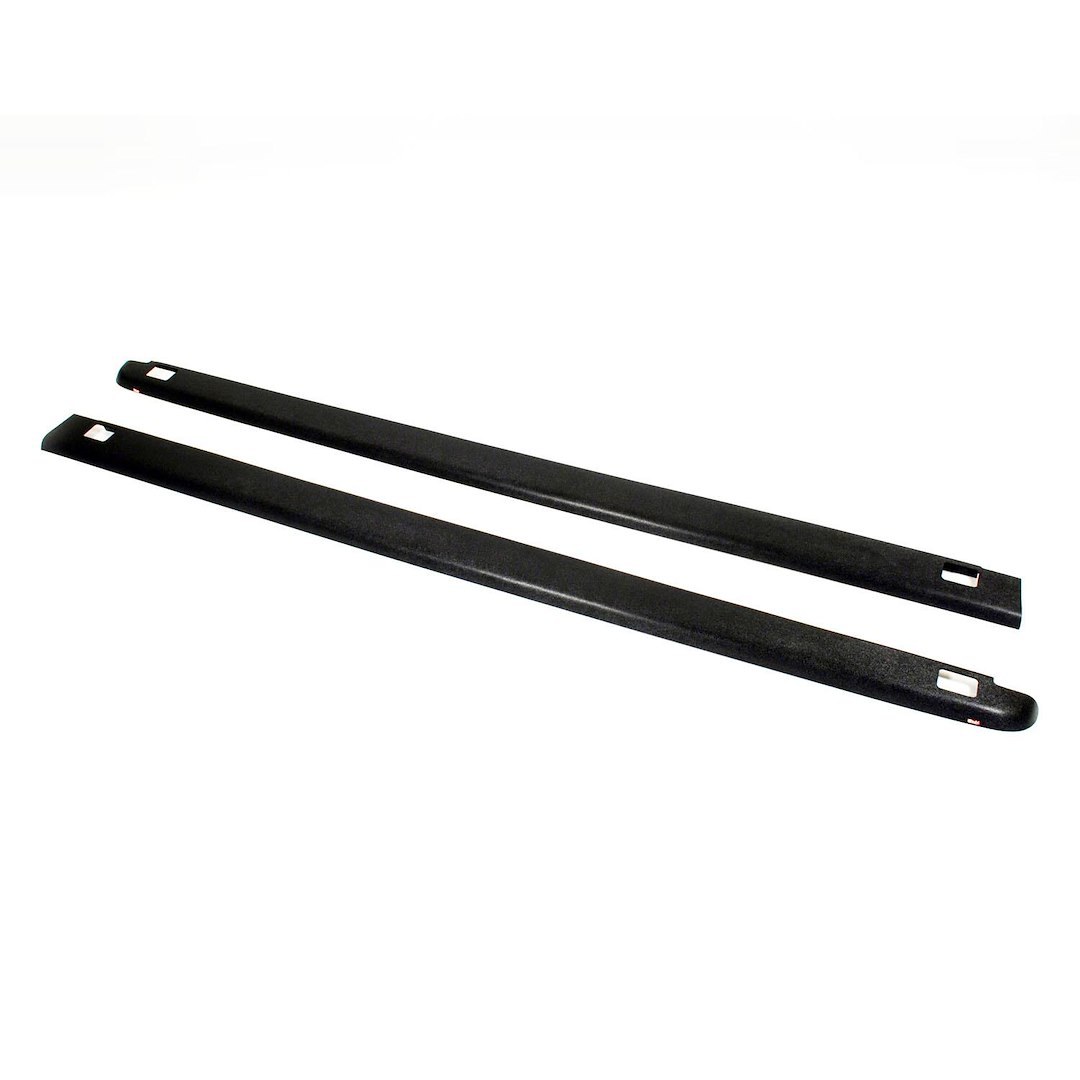 Westin Bed Side Rail Protector, With Stake Hole Pockets, Smooth, Black Textured ABS, Direct-Fit – 72-41105