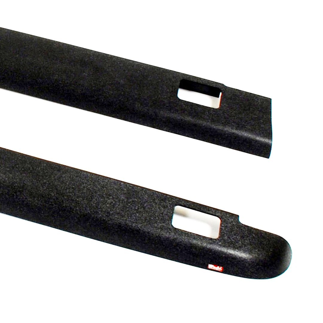 Westin Bed Side Rail Protector, With Stake Hole Pockets, Smooth, Black Textured ABS, Direct-Fit – 72-41105