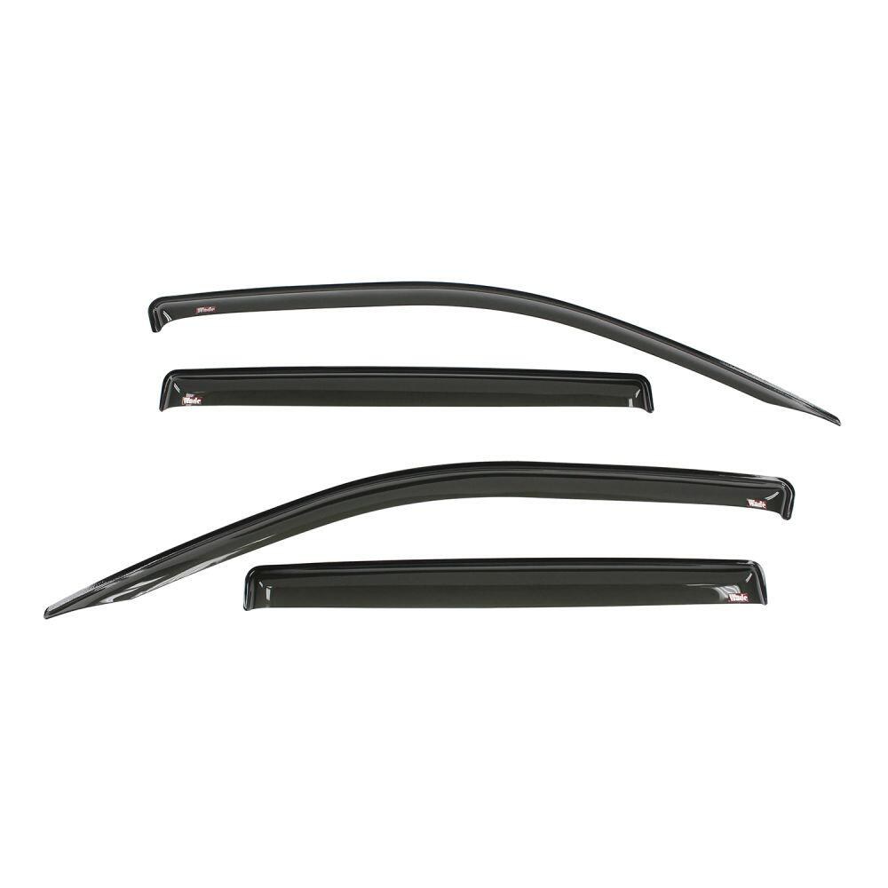 Westin Rainguard, Wade Wind Deflectors – Slim Design, Low Profile, Tape-On, High Gloss Smoke, Acrylic, Set of 4 – 72-44480