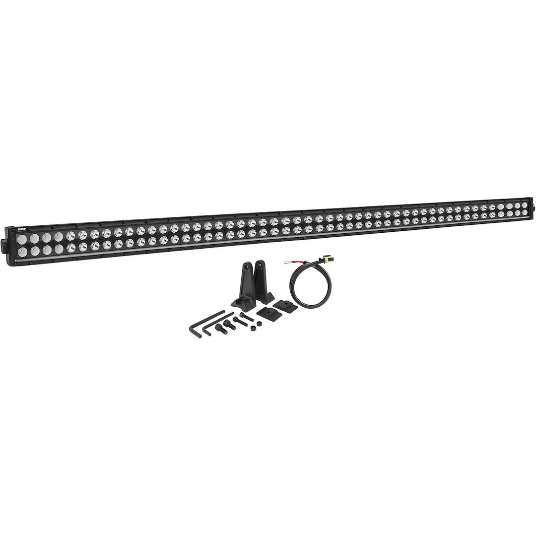 Westin Light Bar, B-Force, LED, 50 Inch Length, 100 White Cree Bulb, 300 Watt, Combo Beam, 27000 Raw Lumens, Clear Lens – 09-12212-100C