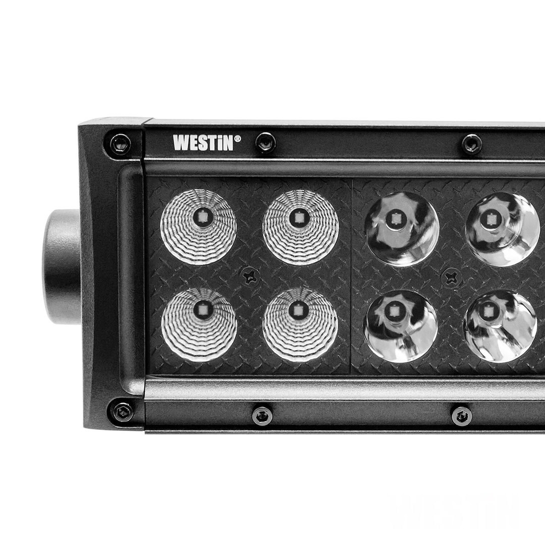Westin Light Bar, B-Force, LED, 50 Inch Length, 100 White Cree Bulb, 300 Watt, Combo Beam, 27000 Raw Lumens, Clear Lens – 09-12212-100C