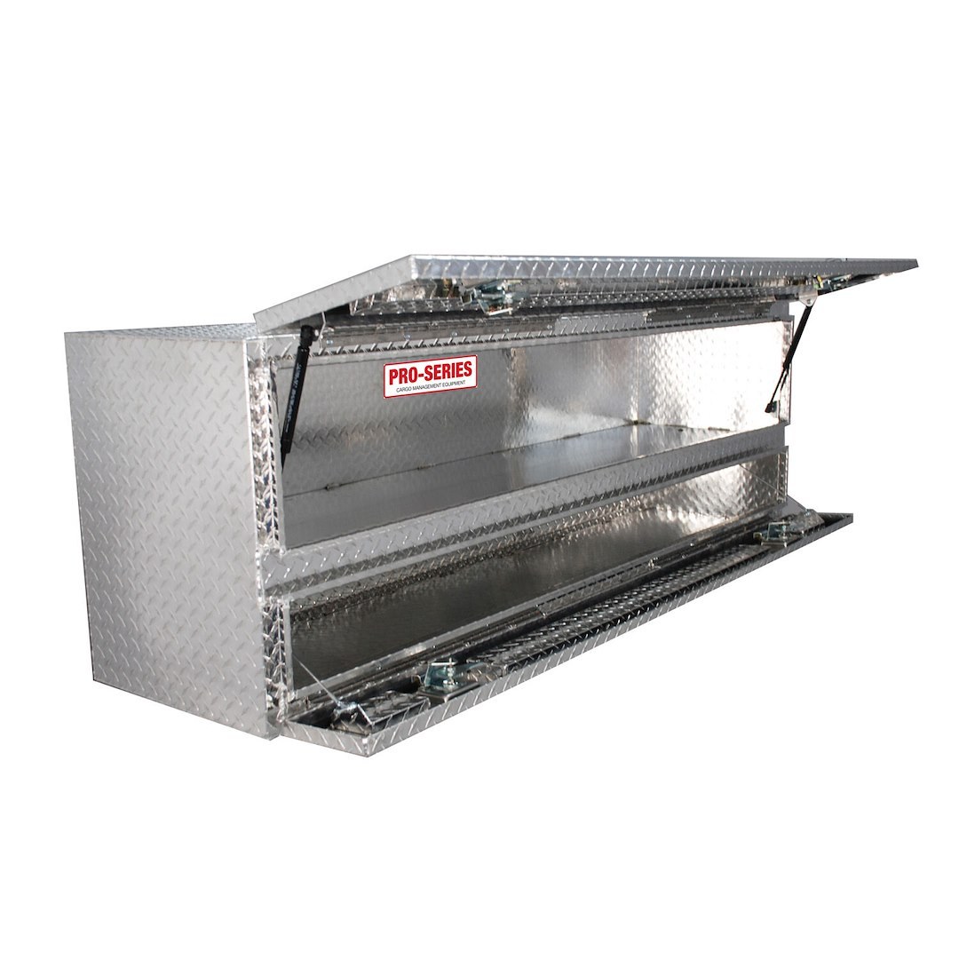 Westin Tool Box, Brute, Topsider, 2 Doors, Diamond Tread, Polished, Aluminum – 80-TB400-72