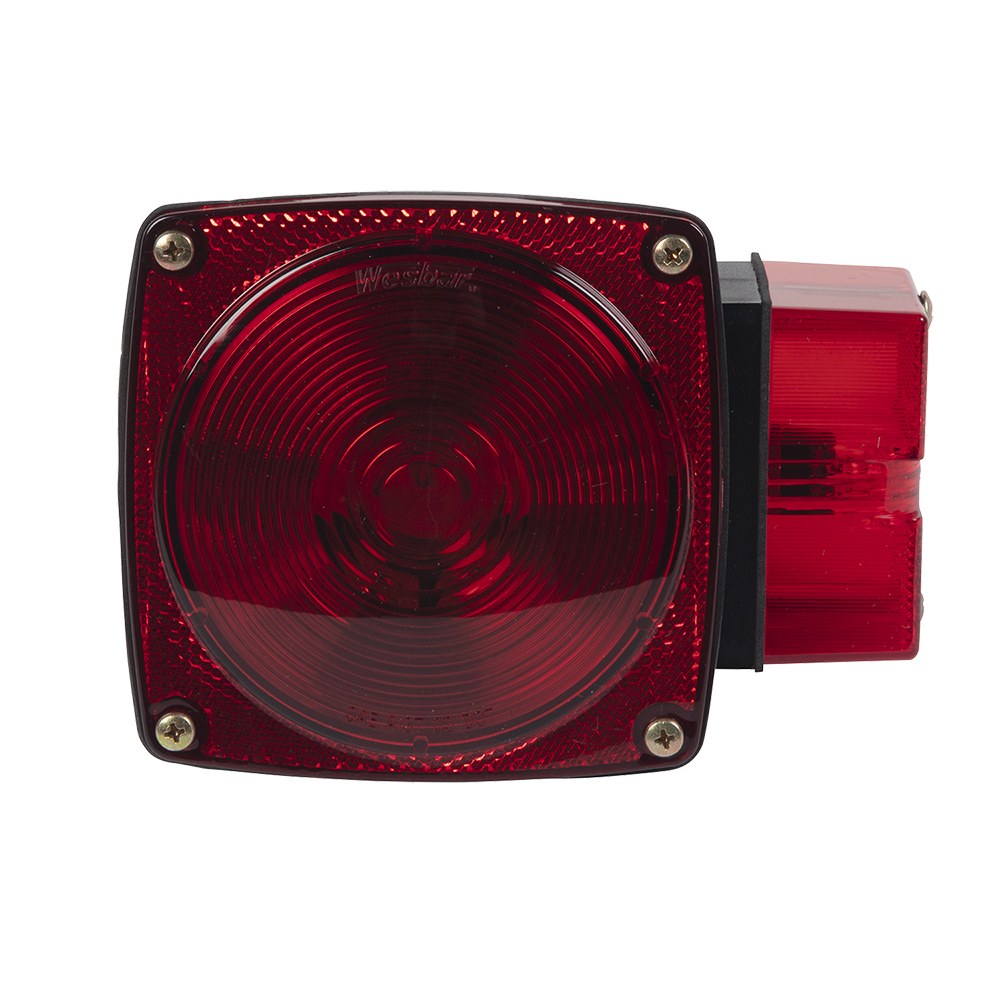 Wesbar Trailer Light, 7-Function Tail Light, Incandescent Bulb, Red Lens, 6.29 Inch Length X 4.66 Inch Width X 3.76 Inch Height – 2523074