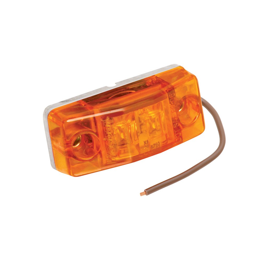 Wesbar Clearance Light, 99 Series, LED, Amber Lens, 2.16 Inch Length X 1.03 Inch Width X 1.16 Inch Height – 401565
