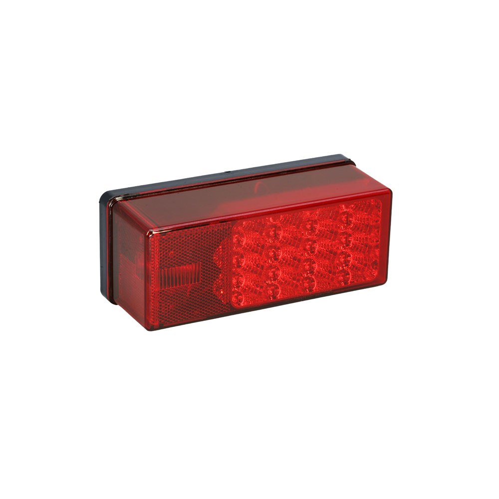 Wesbar Trailer Light, 7-Function Tail Light, LED, Rectangular, Red Lens, 8 Inch Length X 2-3/4 Inch Width X 2-7/8 Inch Height – 407530
