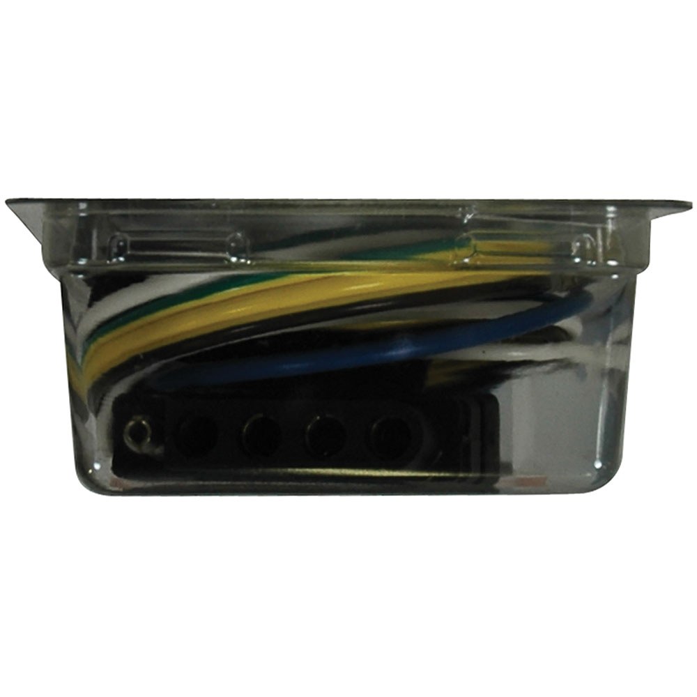 Wesbar Trailer Wiring Connector, Double Sided, 5-WAY Flat Car/ Trailer Side Extension Style Wiring Harness, 2 Foot Length – 707255