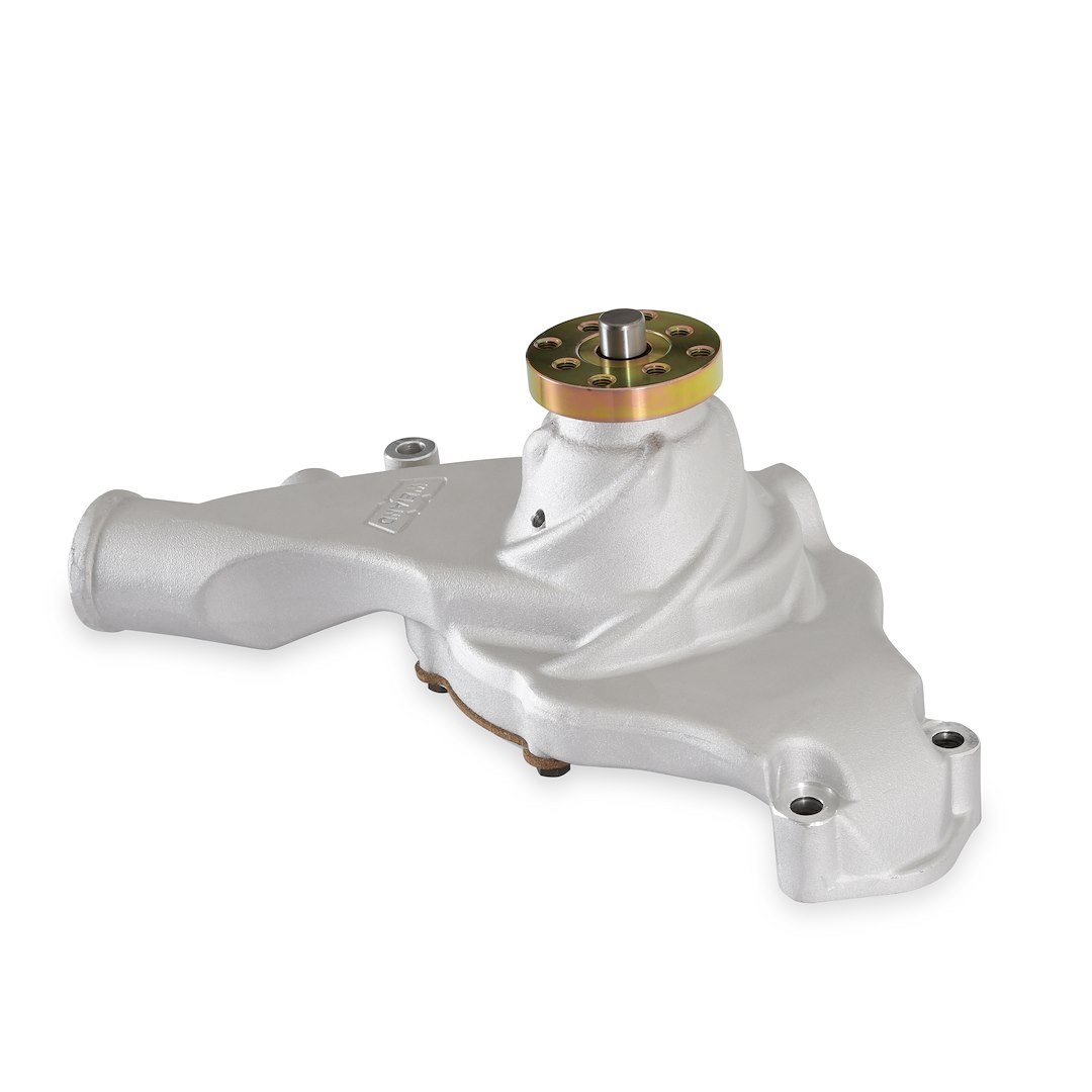 Weiand Water Pump, Action+plus, For Use with Big Block Chevy Engines, Short, Satin, Aluminum – 9212