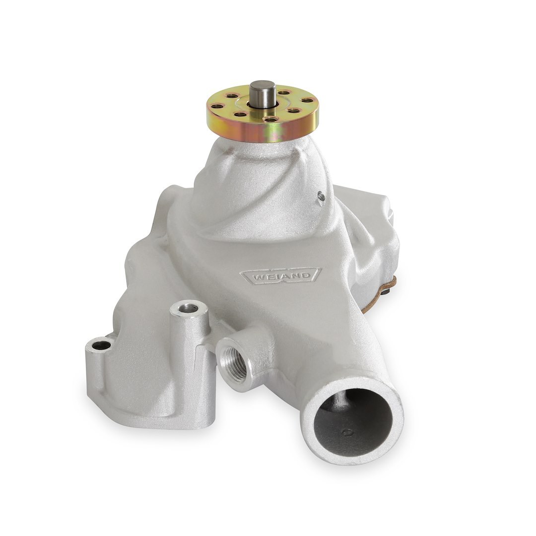 Weiand Water Pump, Action+plus, For Use with Big Block Chevy Engines, Short, Satin, Aluminum – 9212