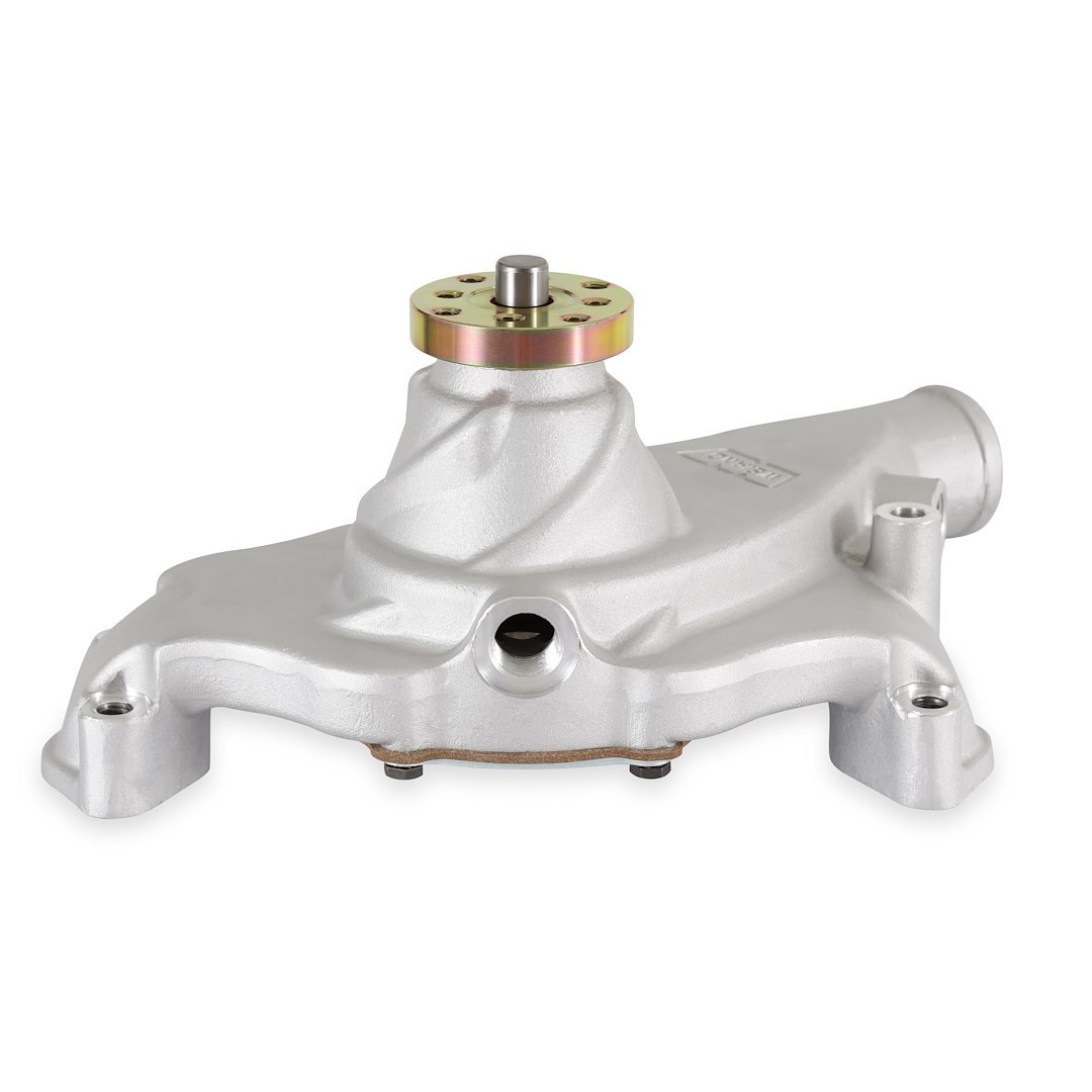 Weiand Water Pump, Action+plus, For Use with Big Block Chevy Engines, Short, Satin, Aluminum – 9212
