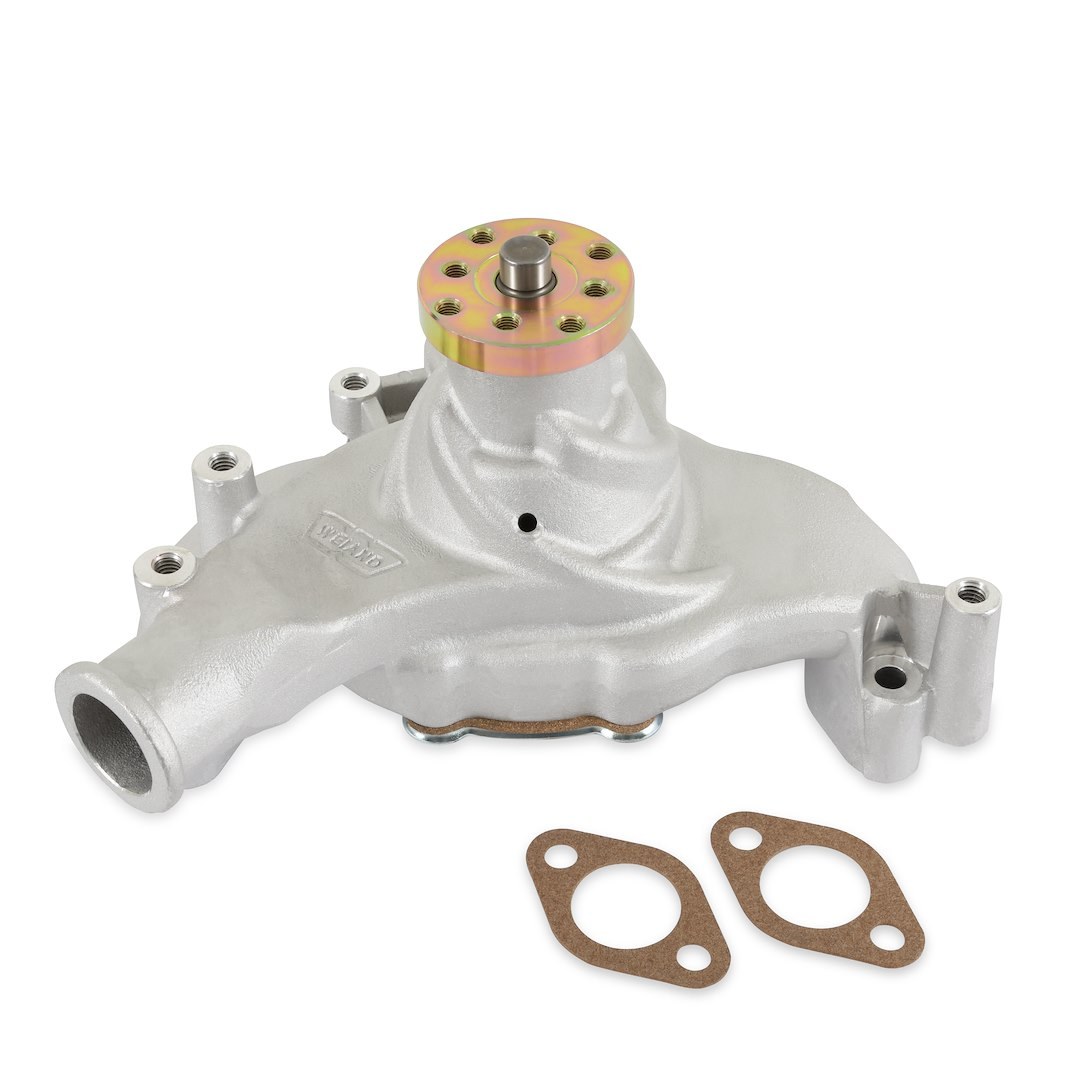 Weiand Water Pump, Action+plus, For Use with Big Block Chevy Engines, Long, Satin, Aluminum – 9242
