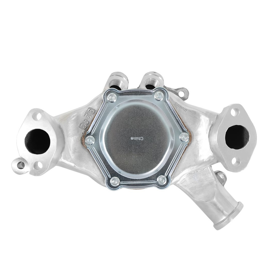 Weiand Water Pump, Action+plus, For Use with Big Block Chevy Engines, Long, Polished, Aluminum – 9242P